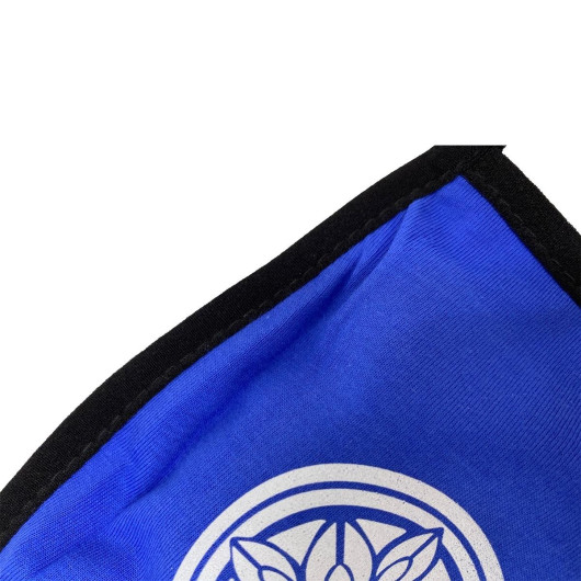 Cotton Face Masks Detail Blue